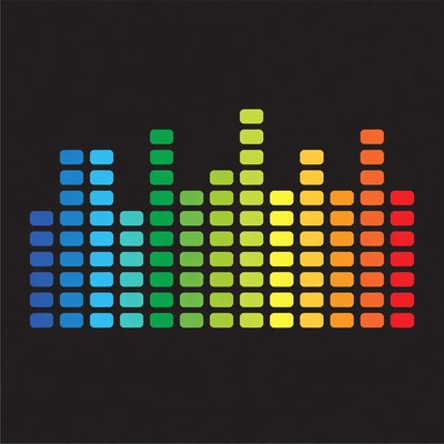 Colorful Music Equalizer Bars