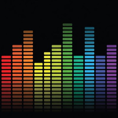 Colorful Music Equalizer Bars