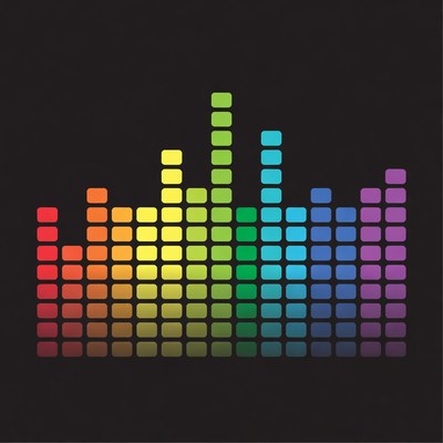 Colorful Music Equalizer Bars