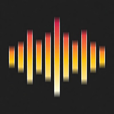 Orange Music Equalizer Bars