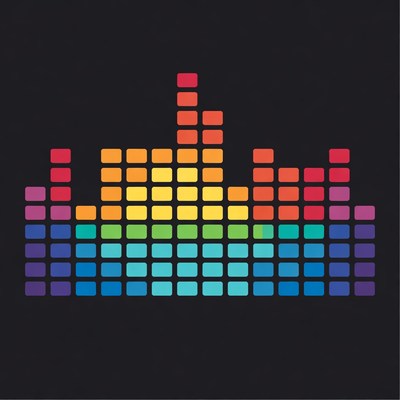 Colorful Pixel Music Equalizer