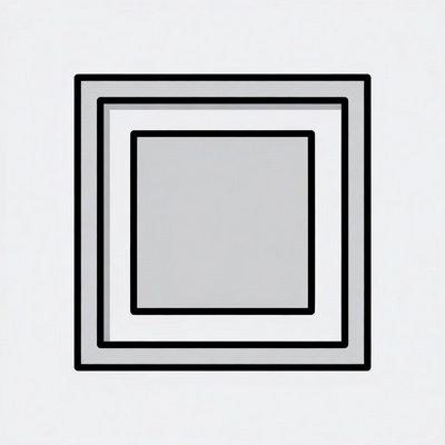 Nested Gray Squares Illustration