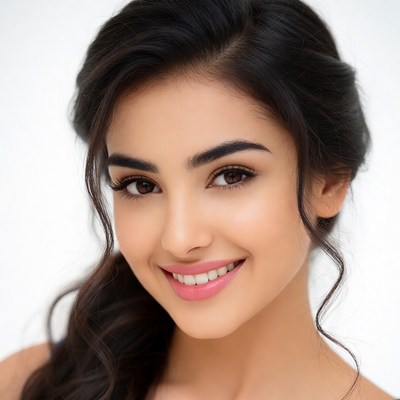 Beautiful smiling Asian woman portrait