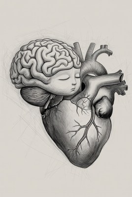Sleeping Brain Embracing Heart