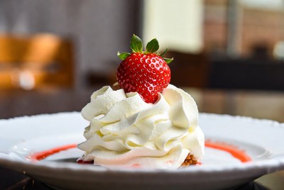 Strawberry on Whipped Cream Dessert