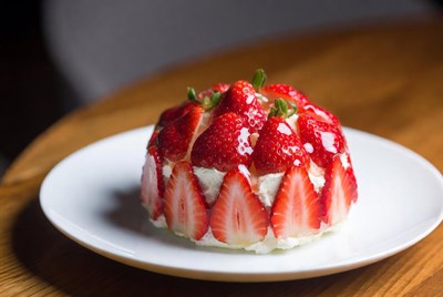 Strawberry Shortcake on Plate