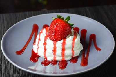 Strawberry on Whipped Cream Dessert