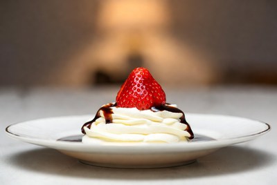 Strawberry on Whipped Cream Dessert