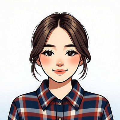 Anime girl with brown hair