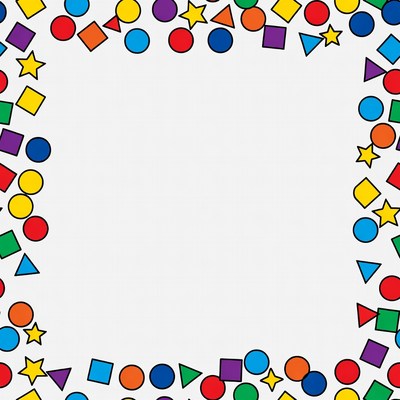 Colorful Shapes Border Frame