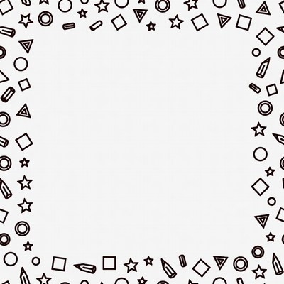 Geometric Shapes Border Design