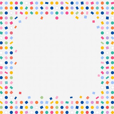 Colorful Squares Blank Frame