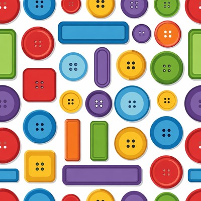 Colorful Buttons Seamless Pattern