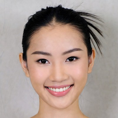 Smiling Asian woman close-up