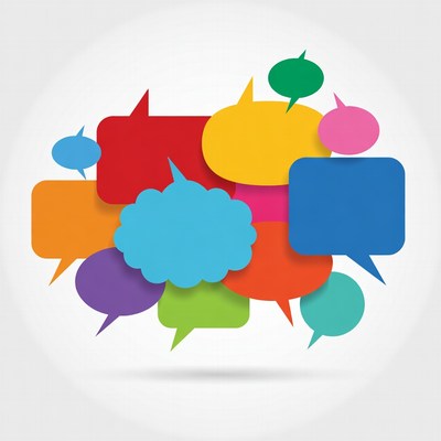 Colorful Speech Bubbles Cluster