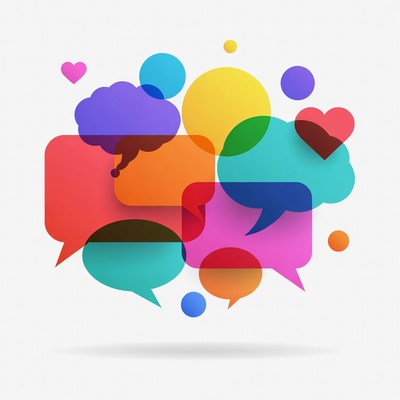 Colorful Speech Bubbles Illustration