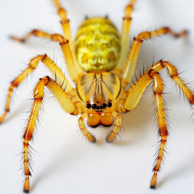 Yellow Golden Orb Weaver Spider