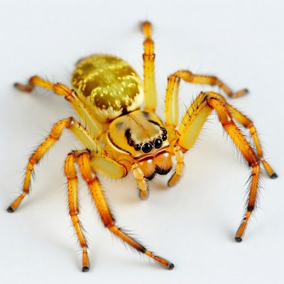 Golden Yellow Jumping Spider