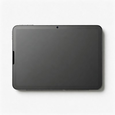 Black Tablet Top View