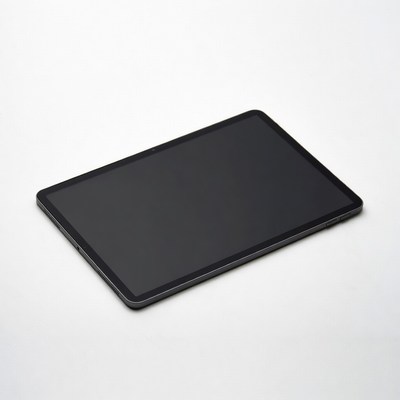 Black Tablet on White Background