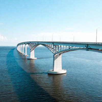 Bridge over calm water