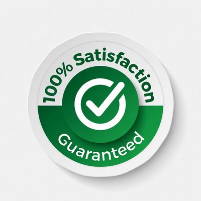 100% Satisfaction Guaranteed Badge