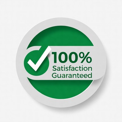 100% Satisfaction Guaranteed Badge