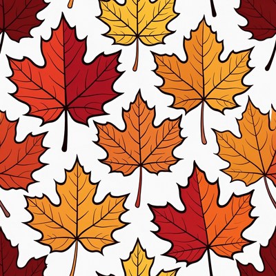 Autumn Maple Leaves Pattern