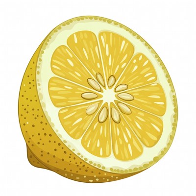 Sliced Lemon Illustration