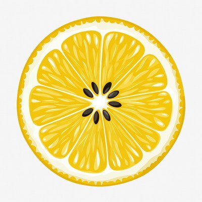 Lemon slice illustration