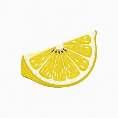 Sliced Lemon Illustration