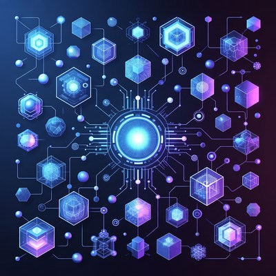 Glowing Geometric 3D Network