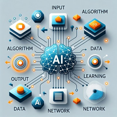 AI Brain with Input Output Data Network