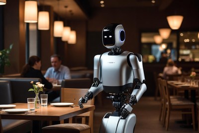 Robot serving in restaurant