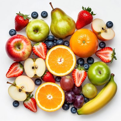 Fresh Fruit Flat Lay