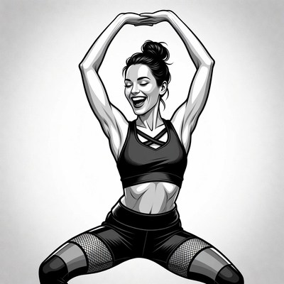 Woman doing yoga pose