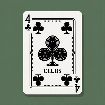 Four of Clubs Card