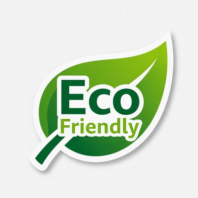 Eco Friendly Green Leaf Sticker