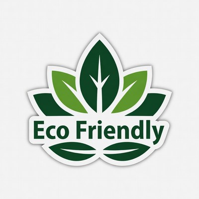 Eco Friendly Leaves Sticker