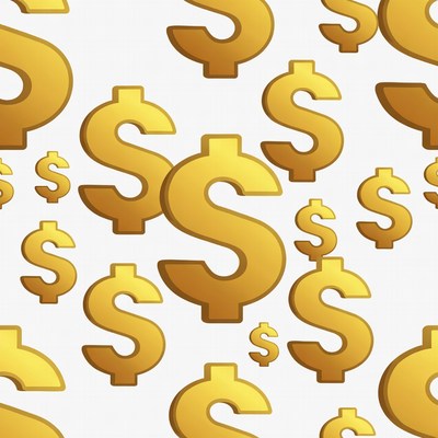 Golden Dollar Signs Pattern