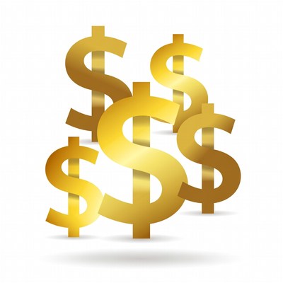 Golden Dollar Signs Stack