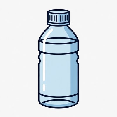 Clear Plastic Water Bottle