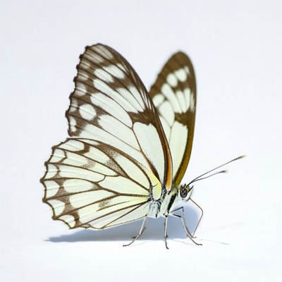 White butterfly with black spots