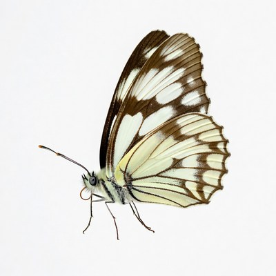 White butterfly with black spots