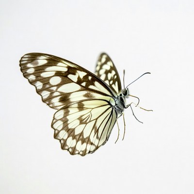 White butterfly with black spots