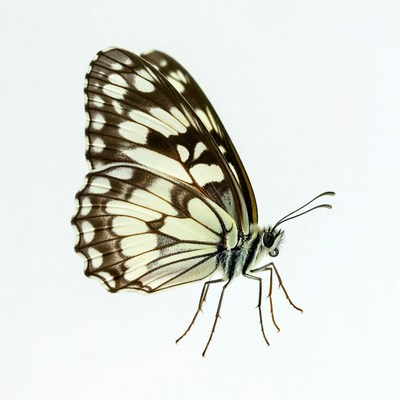 White butterfly with black spots