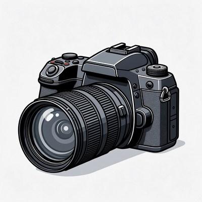 DSLR Camera Illustration