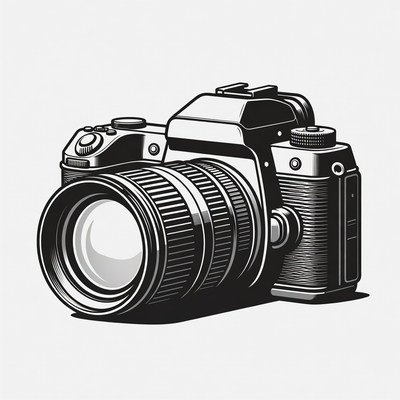 DSLR Camera Illustration