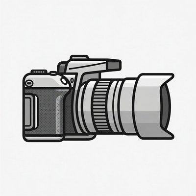 Digital SLR Camera Illustration