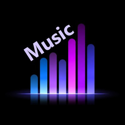 Glowing Music Equalizer Bars